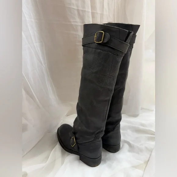 Jeffrey Campbell Black Over the Knee Boots - Picture 4 of 8